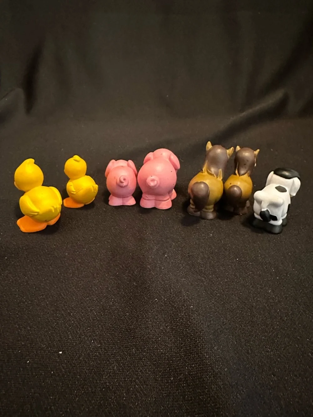 Learning Resources Mini Toy Farm Animal Set - Ducks, Pigs, Cow, Horses 7 Pieces